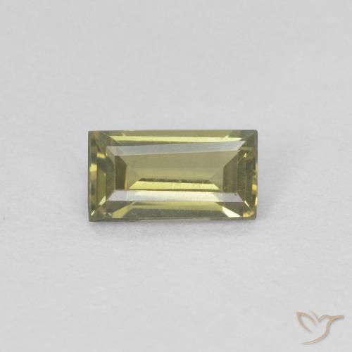 0.27ct Natural Terra Profunda Verde Rupina de grãos, baguete, VVS