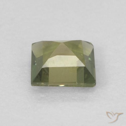 Rupina de grãos Verde Floresta Quente Natural 0.18ct, Quadrado, VVS