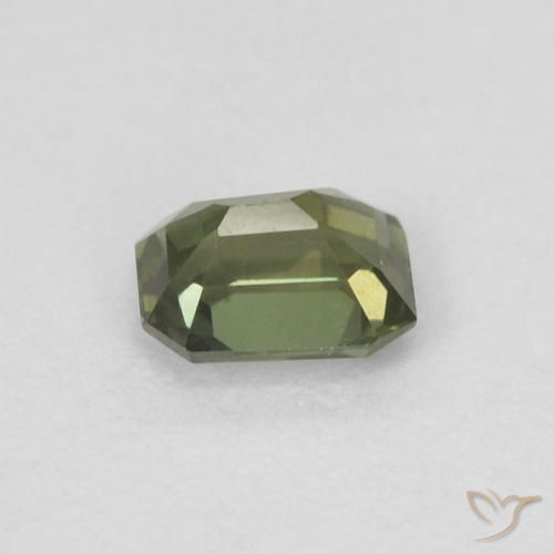 Rupina de grãos Medium Dark-Green Natural 0.25ct, Corte Octógono / Esmeralda, VVS