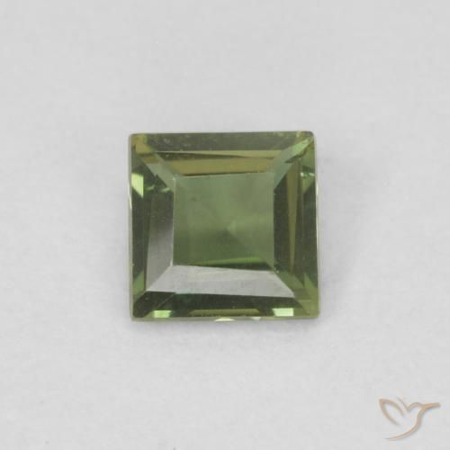 0.23ct Natural Terra Profunda Verde Rupina de grãos, Quadrado, VVS-VS
