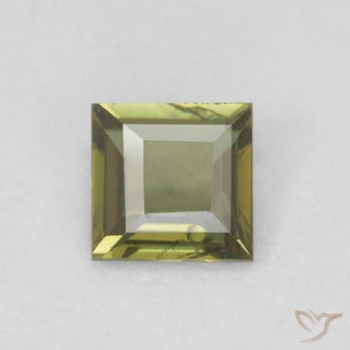 0.27ct Natural verde escuro Rupina de grãos, Quadrado, VVS-VS