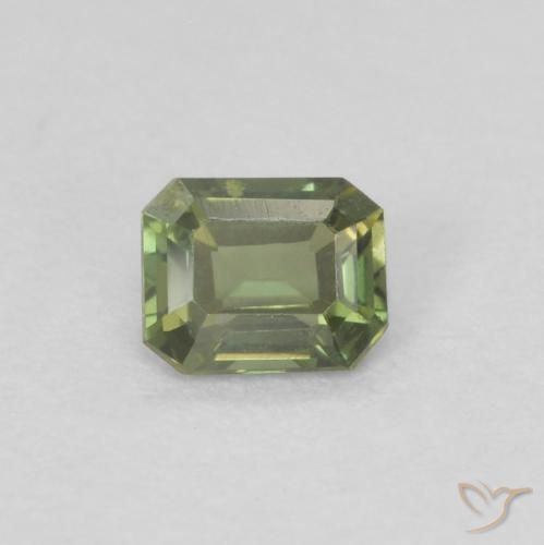 0.22ct Natural Terra Profunda Verde Rupina de grãos, Corte Esmeralda, VVS-VS