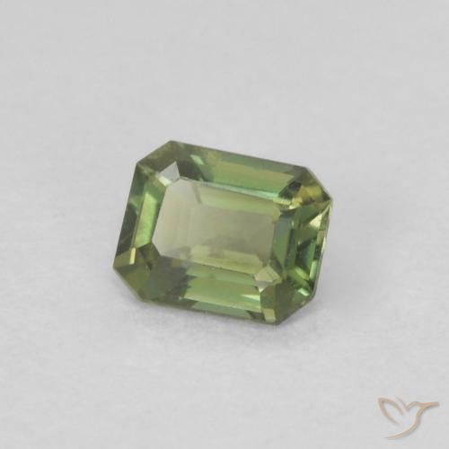 Rupina de grãos Terra Profunda Verde Natural 0.22ct, Corte Octógono / Esmeralda, VVS-VS