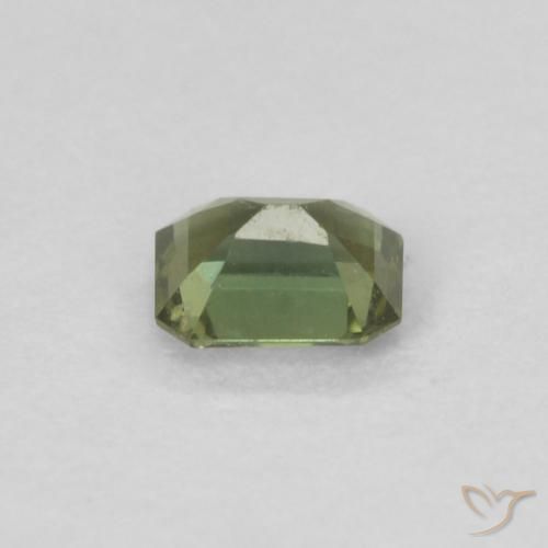Rupina de grãos Terra Profunda Verde Natural 0.22ct, Corte Octógono / Esmeralda, VVS-VS