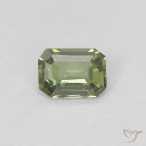 0.18ct Natural Verde Floresta Quente Rupina de grãos, Corte Esmeralda, VVS-VS