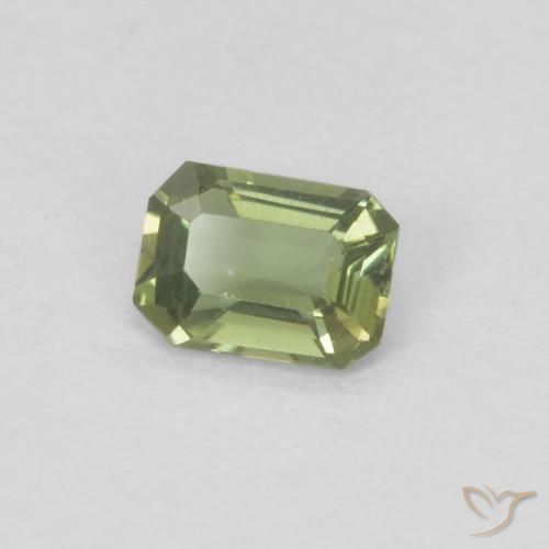 Rupina de grãos Verde Floresta Quente Natural 0.18ct, Corte Octógono / Esmeralda, VVS-VS