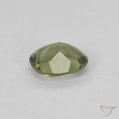Rupina de grãos Verde Floresta Quente Natural 0.25ct, oval, VVS-VS