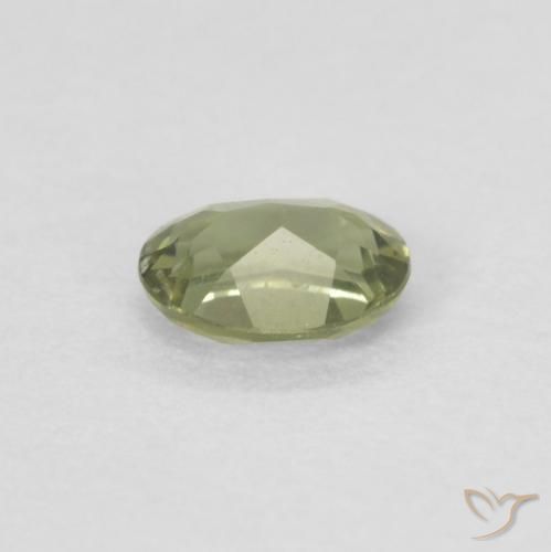 Rupina de grãos Luz verde Natural 0.22ct, Corte Oval, VVS-VS