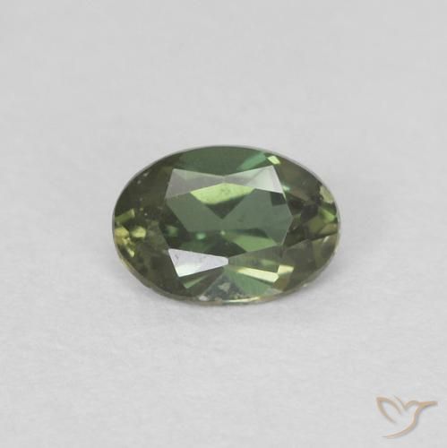 0.17ct Natural Verde Dourado Rupina de grãos, oval, VVS
