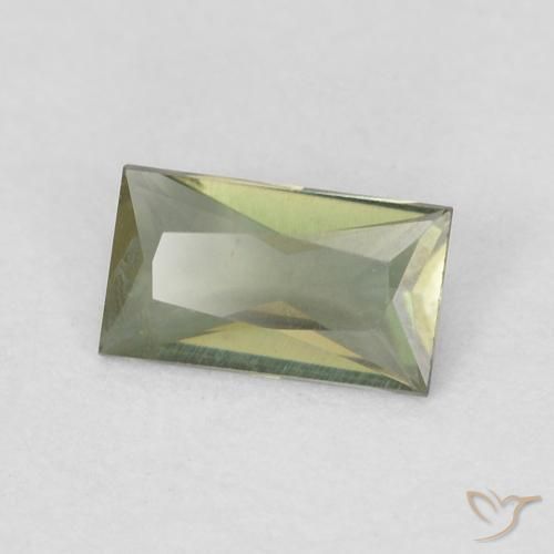 Rupina de grãos Verde médio Natural 0.22ct, baguete, VVS