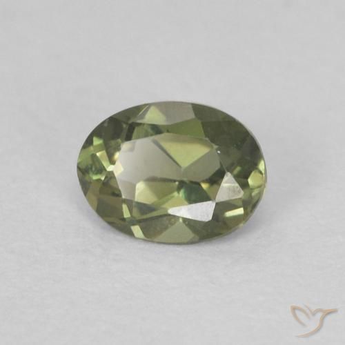 Rupina de grãos Verde amarelado Natural 0.24ct, oval, VVS