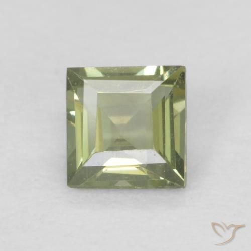 0.15ct Natural Verde Floresta Quente Rupina de grãos, Quadrado, VVS