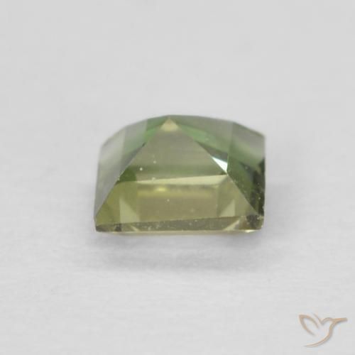 Rupina de grãos Verde Floresta Quente Natural 0.15ct, Quadrado, VVS
