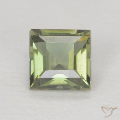 0.20ct Natural Verde Floresta Quente Rupina de grãos, Quadrado, VVS