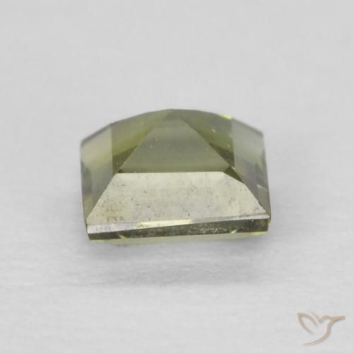 Rupina de grãos Verde Floresta Quente Natural 0.20ct, Quadrado, VVS