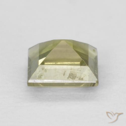 Rupina de grãos Verde amarelado Natural 0.23ct, Quadrado, VVS