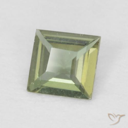 Rupina de grãos Medium Dark-Green Natural 0.13ct, Quadrado, VVS
