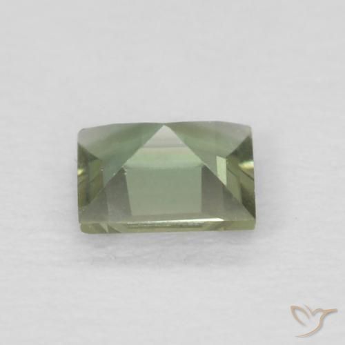 Rupina de grãos Medium Dark-Green Natural 0.13ct, Quadrado, VVS