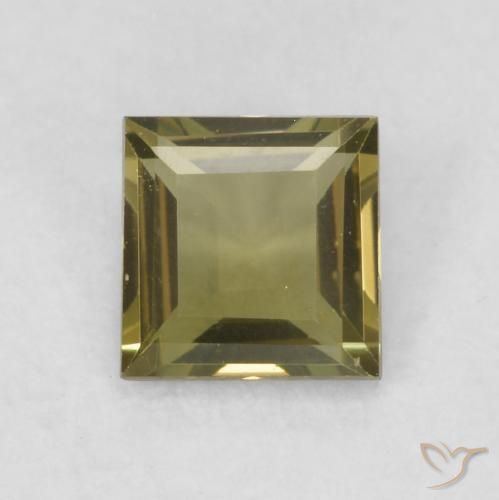 0.32ct Natural Verde escuro Rupina de grãos, Quadrado, VVS
