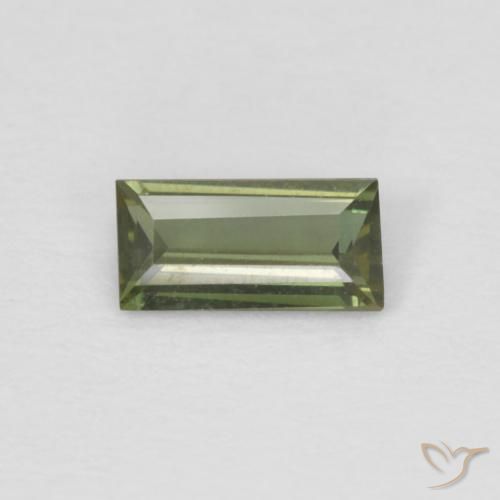 0.25ct Natural Verde médio Rupina de grãos, baguete, VVS