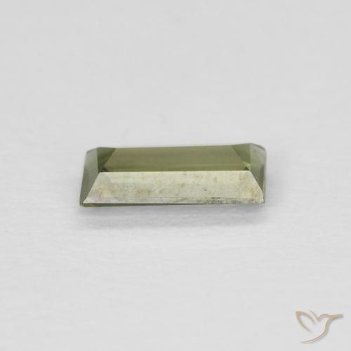 Rupina de grãos Verde médio Natural 0.25ct, baguete, VVS