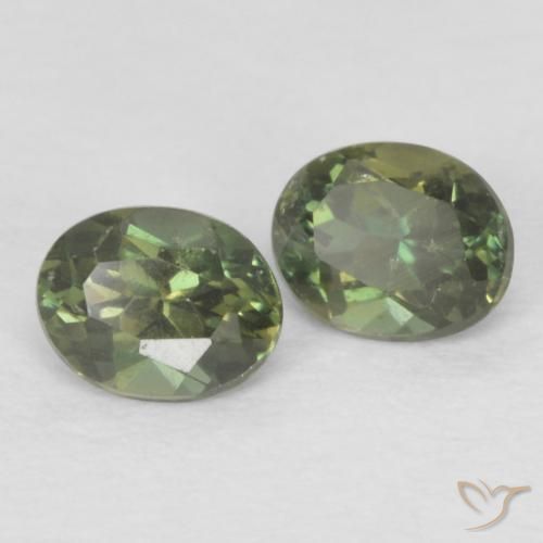 Pedras preciosas de Rupina de grãos Verde Floresta Quente natural de 0.36 ct, oval, VS