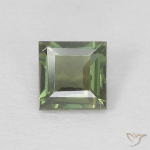 0.21ct Natural verde quente Rupina de grãos, Quadrado, VS