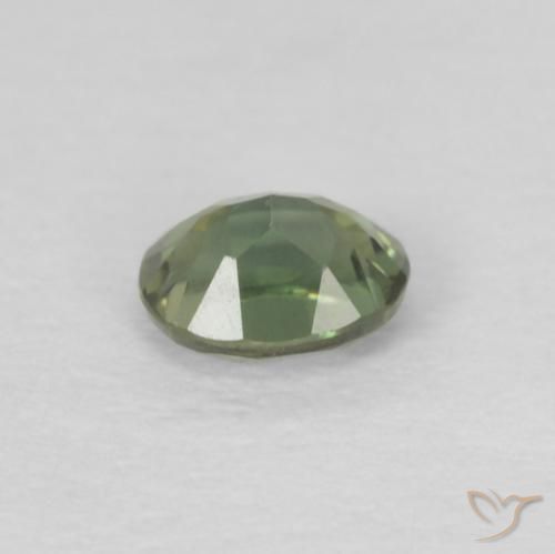 Rupina de grãos Verde Floresta Claro Natural 0.17ct, oval, VS