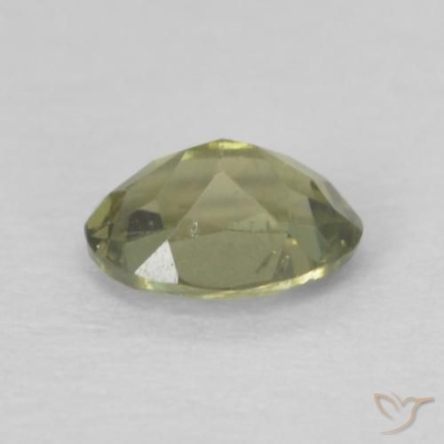Rupina de grãos Luz verde Natural 0.25ct, oval, VS
