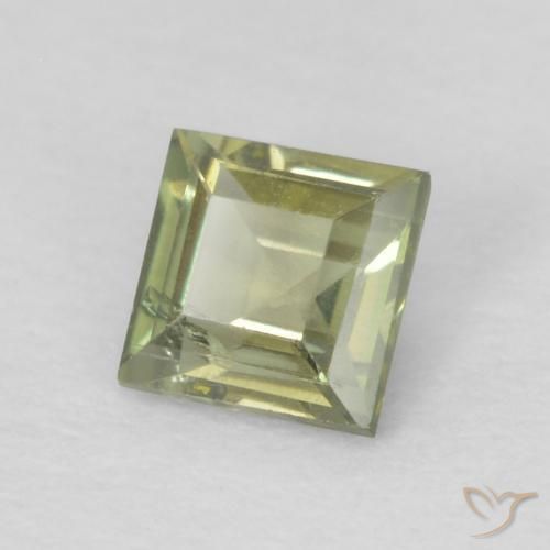 Rupina de grãos Verde Floresta Claro Natural 0.25ct, Quadrado, VS