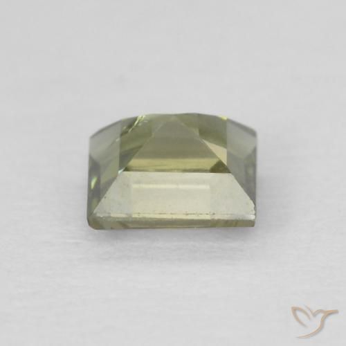 Rupina de grãos Verde Floresta Claro Natural 0.25ct, Quadrado, VS