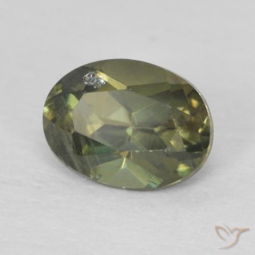 Rupina de grãos Verde floresta Natural 0.32ct, oval, VS