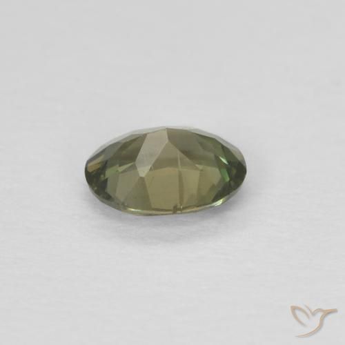 Rupina de grãos Verde acastanhado Natural 0.26ct, oval, VVS-VS