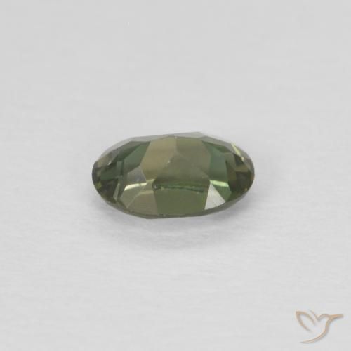 Rupina de grãos Verde floresta Natural 0.23ct, oval, VVS-VS