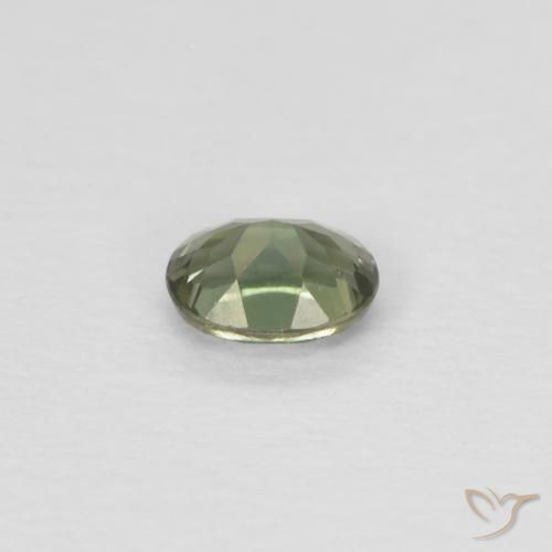 Rupina de grãos Verde médio Natural 0.16ct, oval, VVS-VS