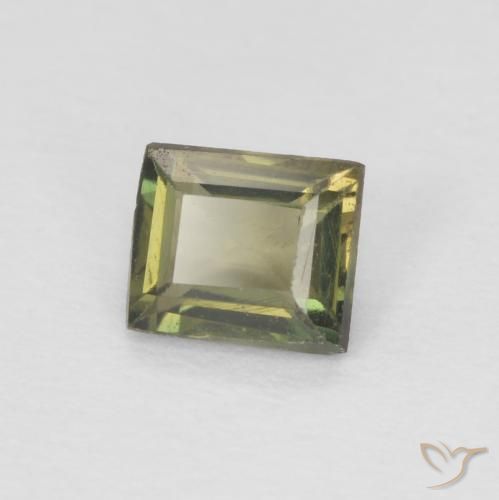 Rupina de grãos Verde escuro Natural 0.36ct, baguete, VS