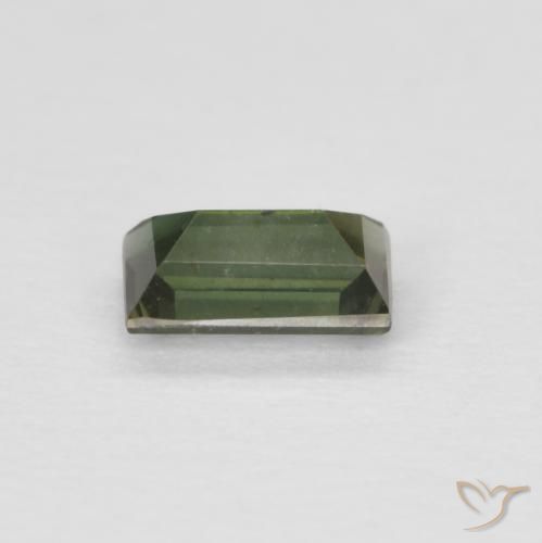 Rupina de grãos Verde acastanhado Natural 0.27ct, baguete, VS