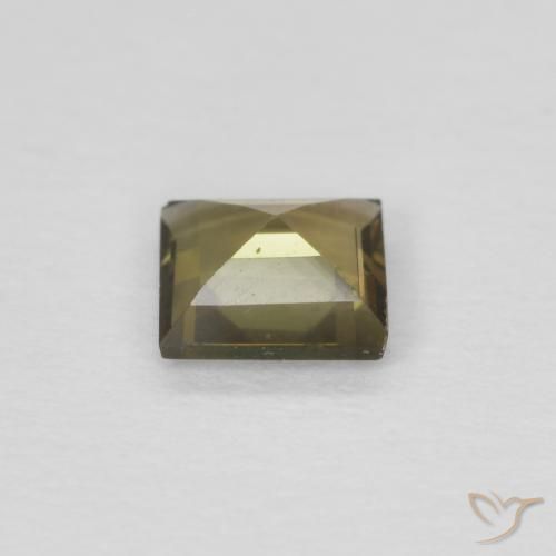 Rupina de grãos Terra Verde Natural 0.25ct, Quadrado, VS