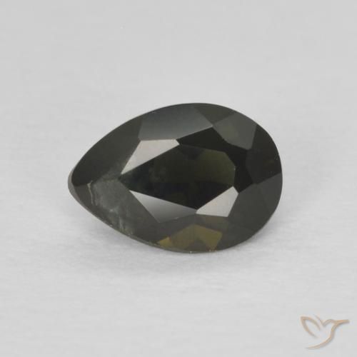 0.42ct Natural Terra Profunda Verde Rupina de grãos, Formato de pêra, VS