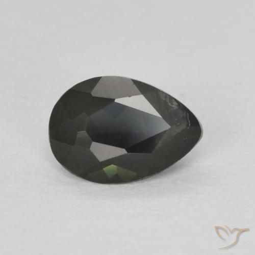 Rupina de grãos Terra Profunda Verde Natural 0.42ct, Formato de pêra, VS