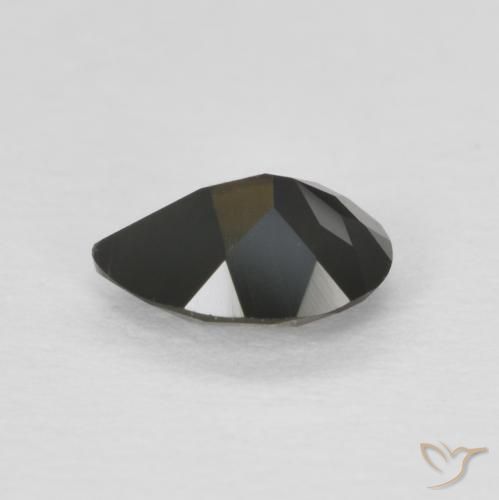 Rupina de grãos Terra Profunda Verde Natural 0.42ct, Formato de pêra, VS