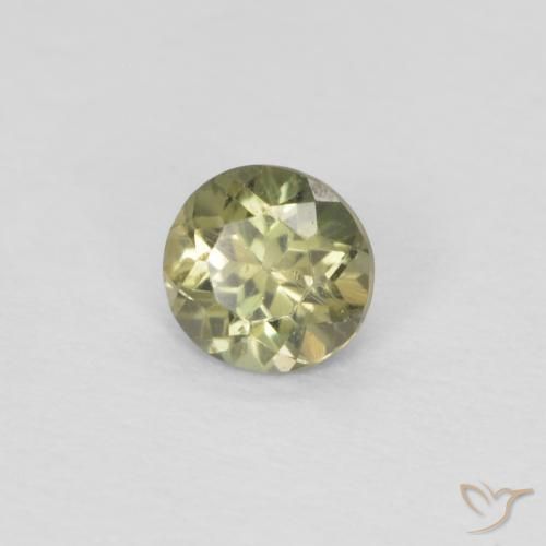 Rupina de grãos Verde Sálvia Natural 0.20ct, Redondo, VS