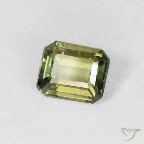 Rupina de grãos Verde Terroso Natural 0.44ct, Corte Octógono / Esmeralda, VS-SI