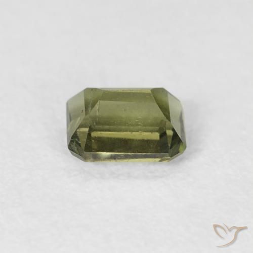 Rupina de grãos Verde Terroso Natural 0.44ct, Corte Octógono / Esmeralda, VS-SI