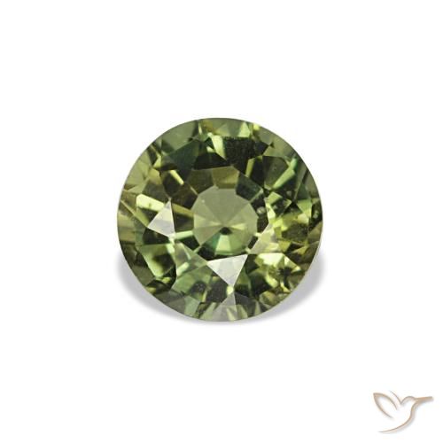 0.33ct verde kornerupina, redondo, VS
