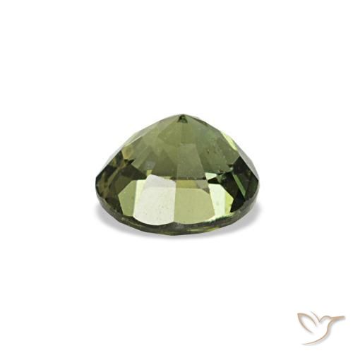 Kornerupina verde natural 0,33ct, corte redondo, VS