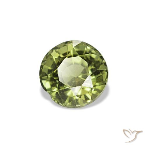 Kornerupina verde natural 0,54ct, corte redondo, VS-SI