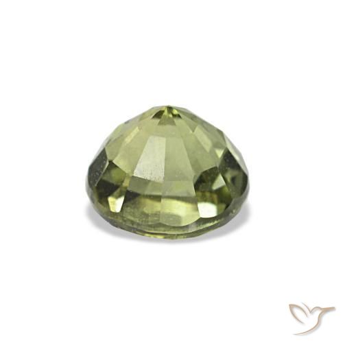 Kornerupina verde natural 0,54ct, corte redondo, VS-SI