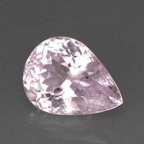 Kunzita Rosa Natural 18.85ct, Formato de pêra, VVS
