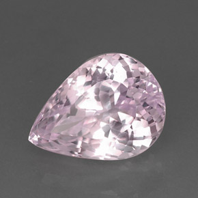 Kunzita Rosa Natural 18.85ct, Formato de pêra, VVS